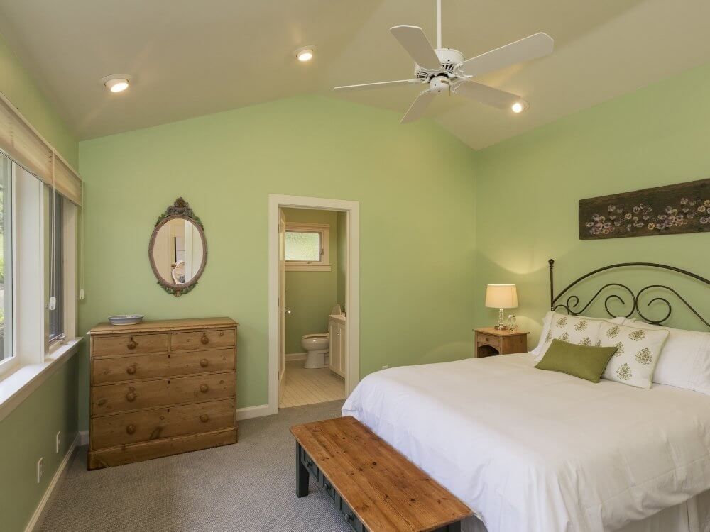 verde y los colores para dormitorios